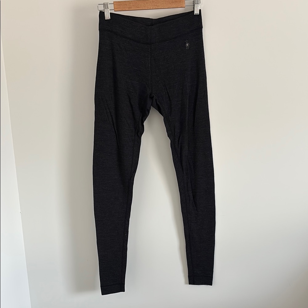 Smartwool Dark Grey 100% Merino Wool Baselayer Leggings